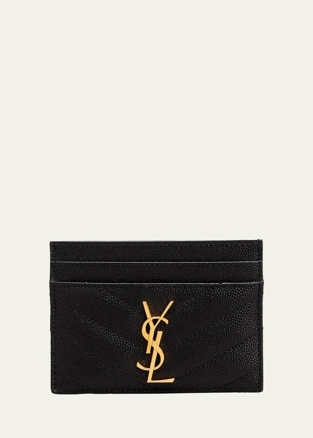 Saint Laurent Cassandre Matelass Leather Card Case Product Image