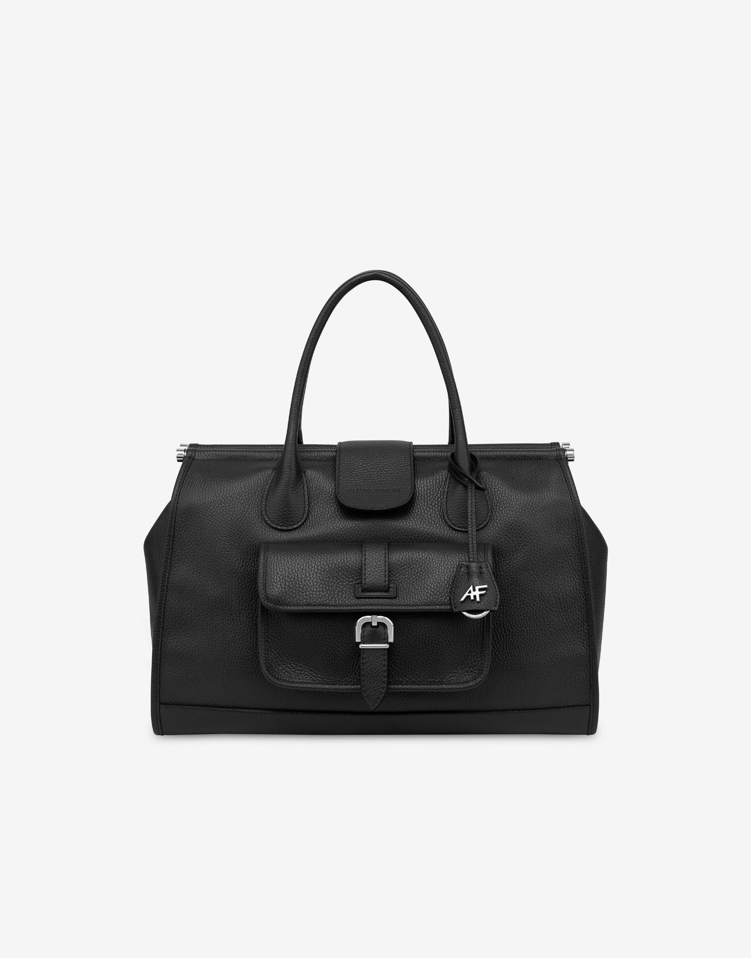 Garnet double handle bag in calfskin Product Image