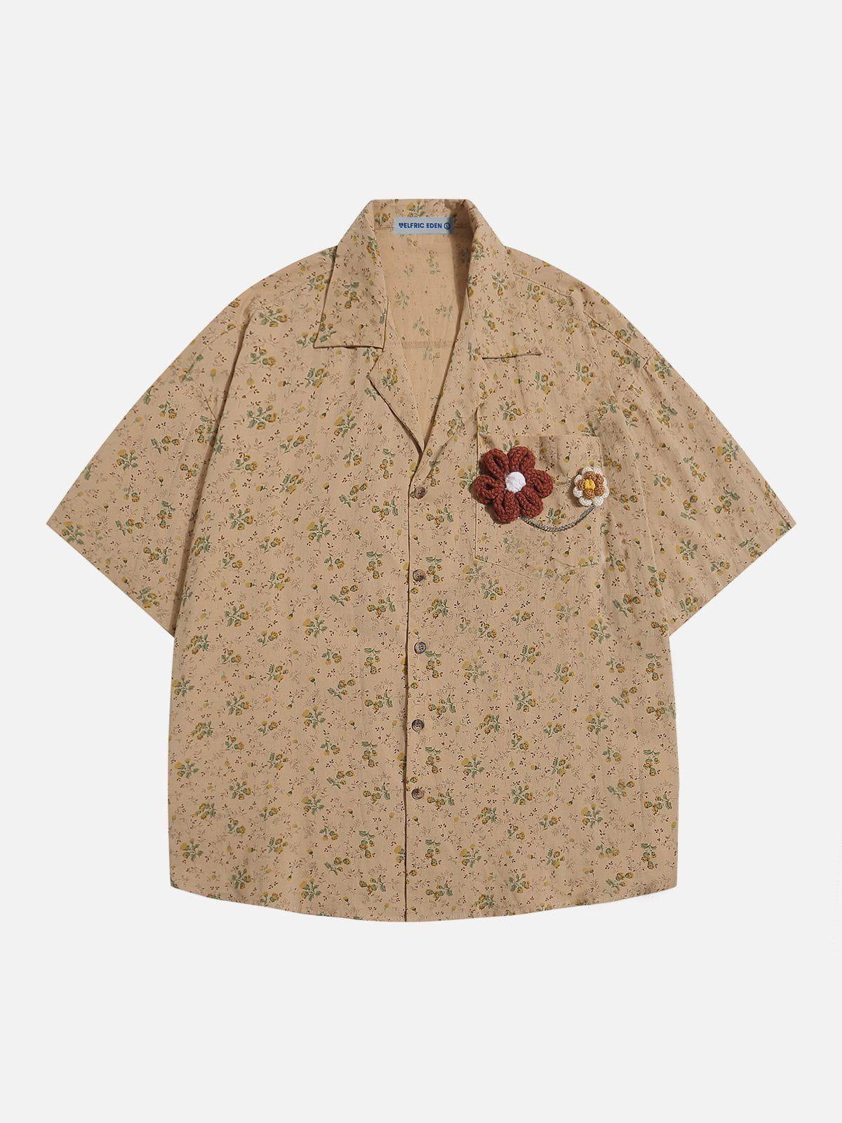 Aelfric Eden Flower Chain Short Sleeve Shirt Product Image