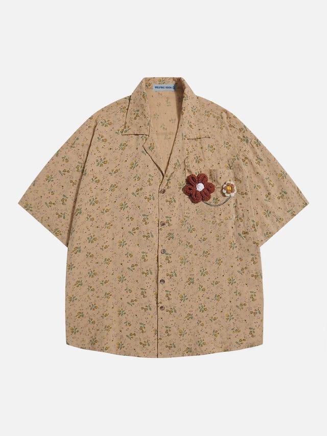 Aelfric Eden Flower Chain Short Sleeve Shirt Product Image