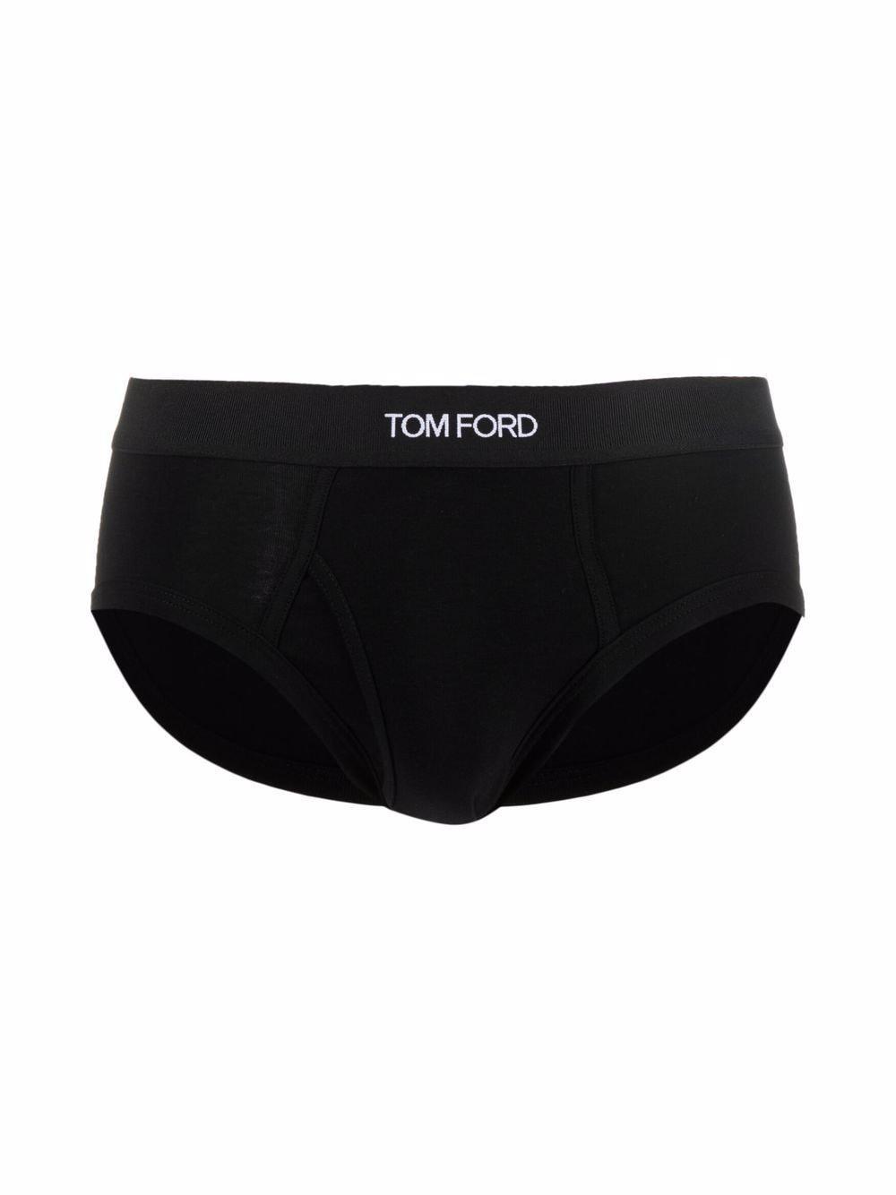 TOM FORD 2-pack Cotton Stretch Jersey Briefs In Black Product Image