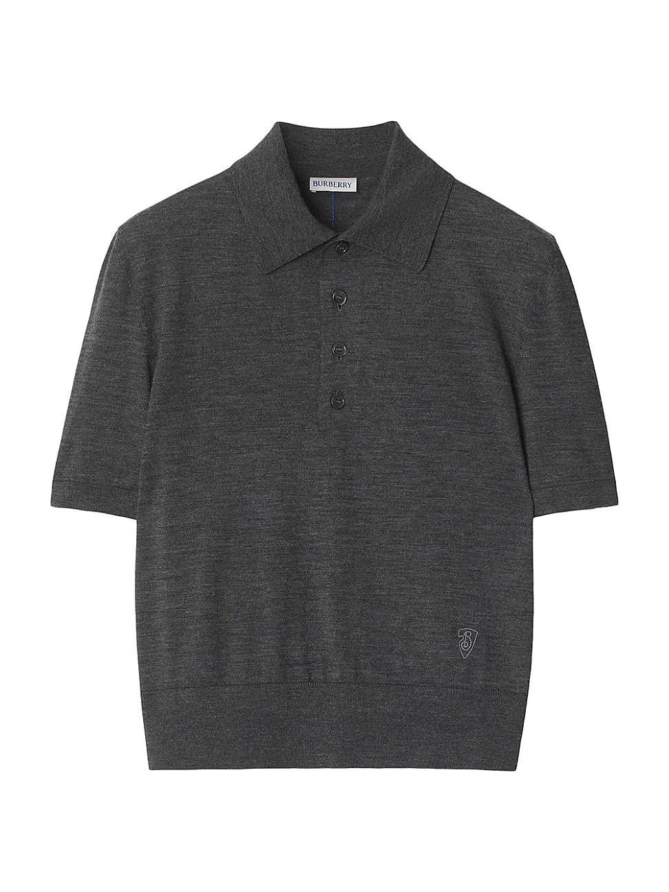 Womens Wool Polo Shirt Product Image