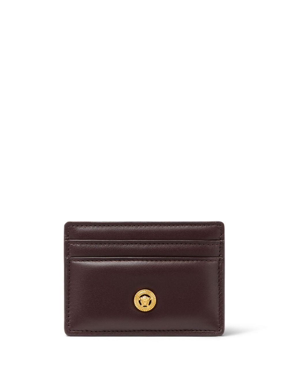 VERSACE Leather Cardholder In Rot Product Image