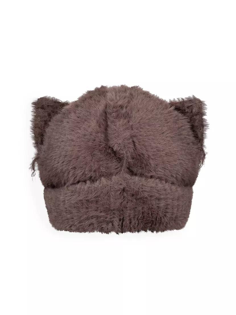 Fluffy Chunky Ears Fuzzy Beanie Product Image