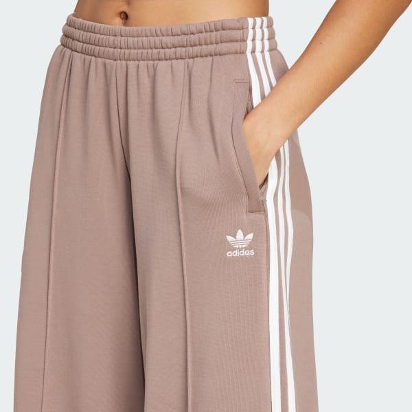 3-Stripes Loose French Terry Wide Leg Pants Product Image