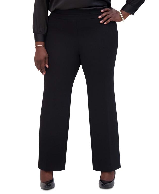 Kasper Plus Size & Womens Seamed-Waist Pull-On Pants Product Image