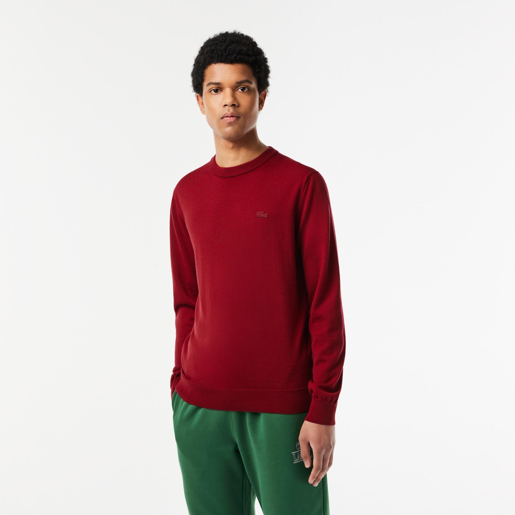 Men's Merino Wool Crew Neck Sweater Product Image