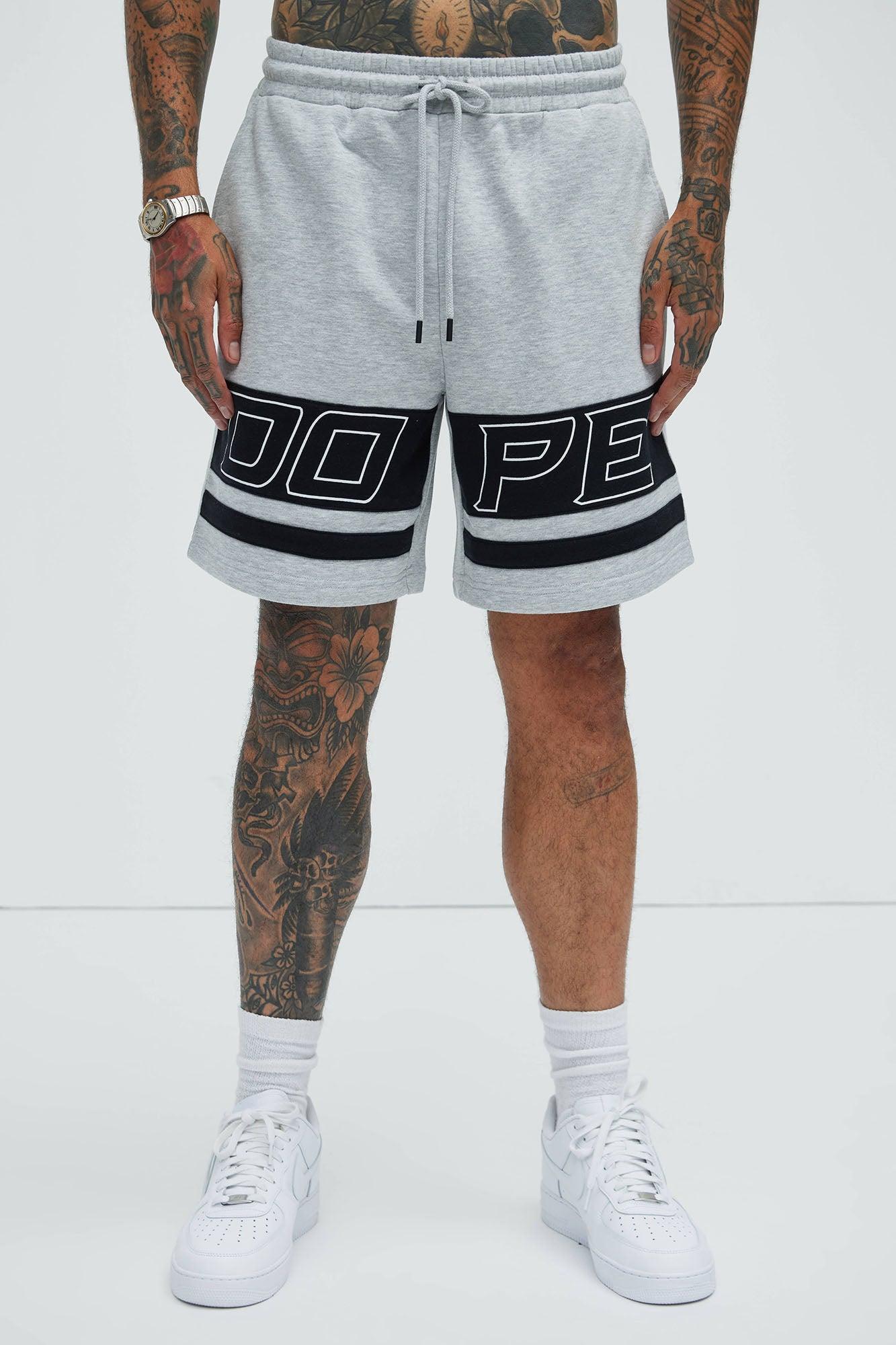 Tyson Dope Relaxed Sweatshorts - Heather Grey Product Image