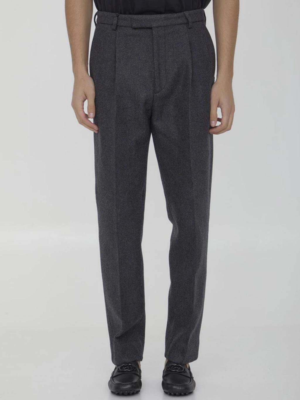 GUCCI Wool Mohair Formal Pant In 블랙 Product Image