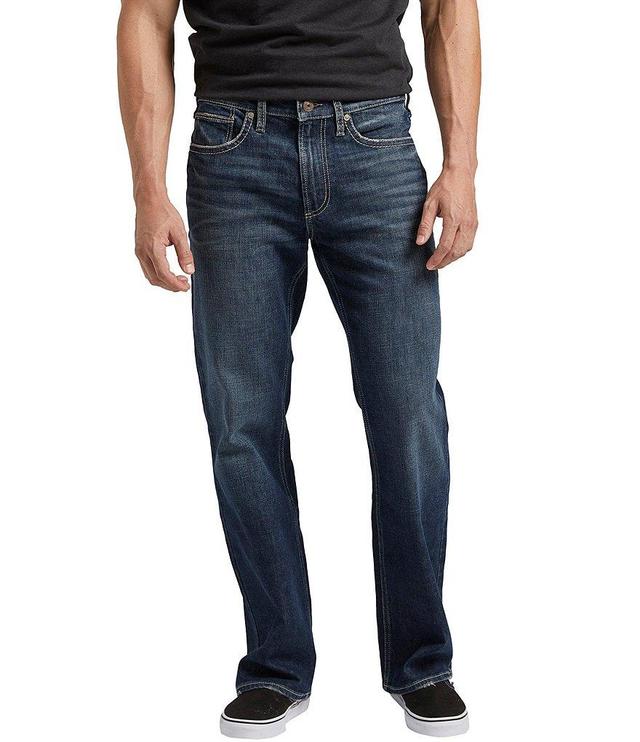 Silver Jeans Co. Zac Relaxed Straight Leg Denim Jeans Product Image