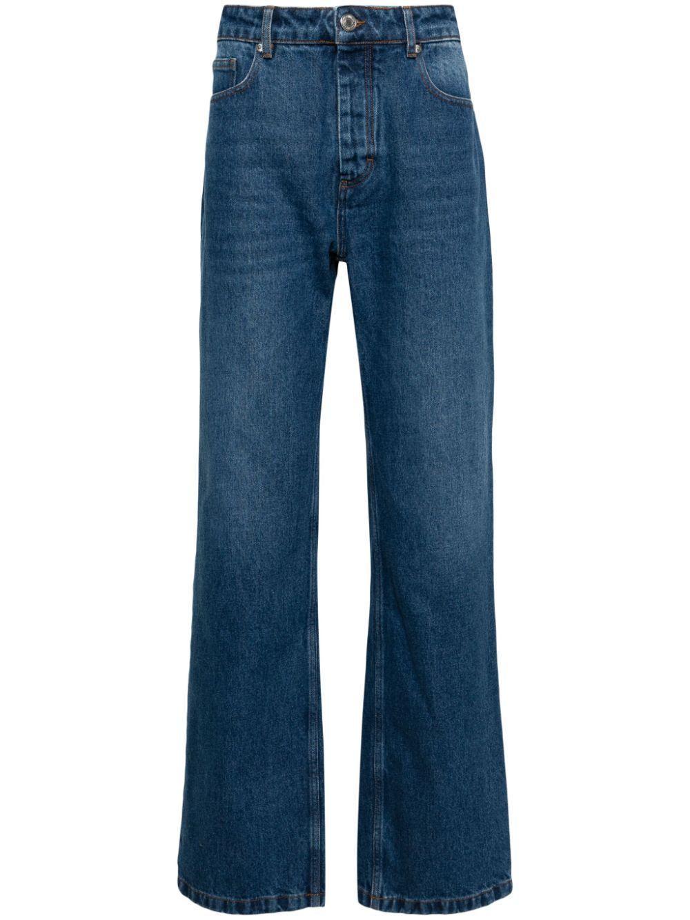 Mid-rise Straight-leg Jeans In 480 Used Blue Product Image