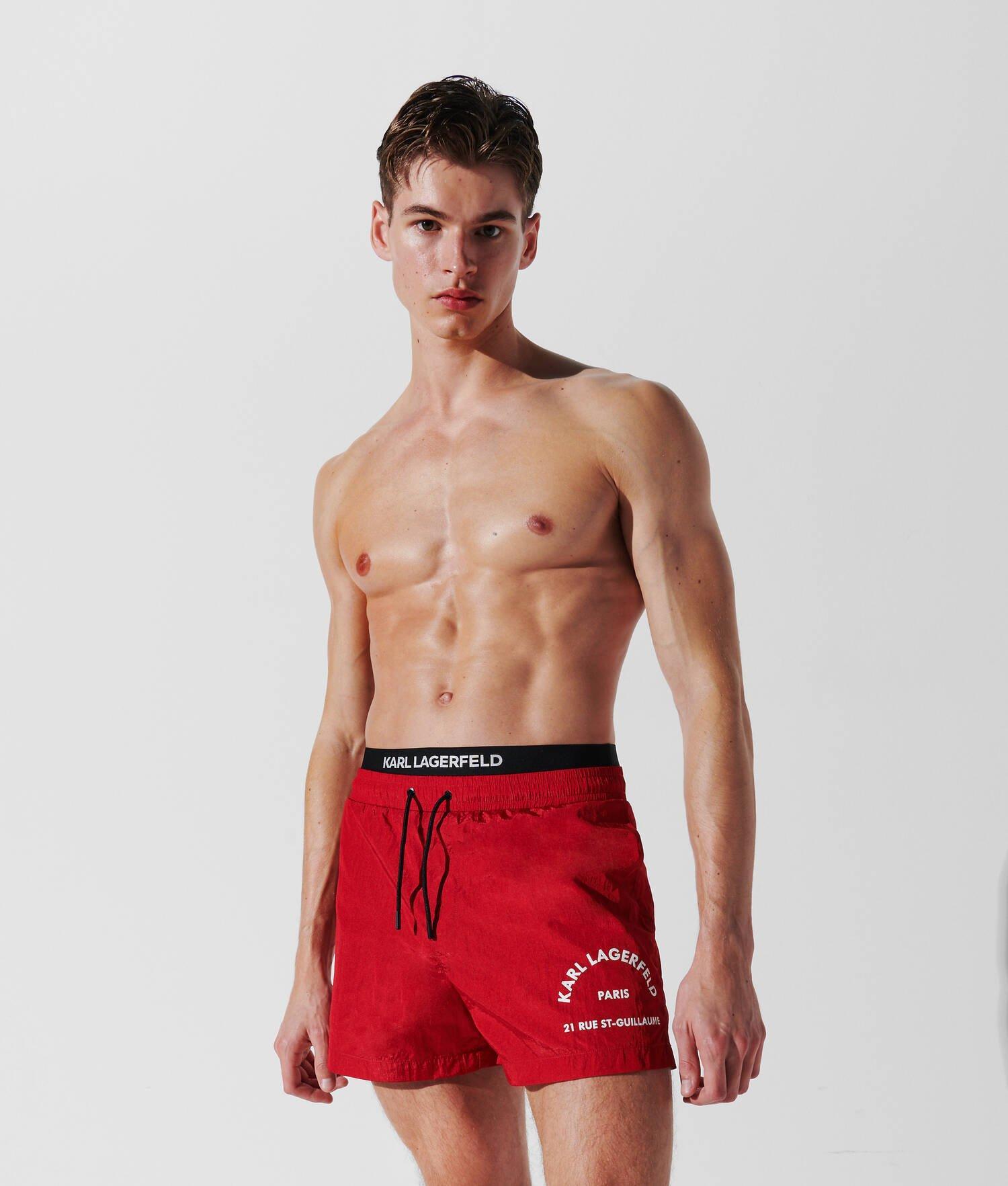 RUE ST-GUILLAUME DOUBLE WAISTBAND BOARD SHORTS Product Image