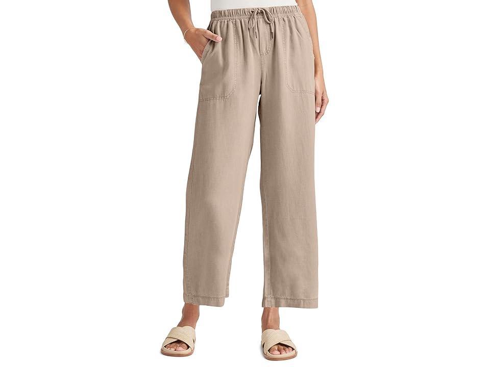 Womens Angie Drawstring Wide-Leg Crop Pants Product Image