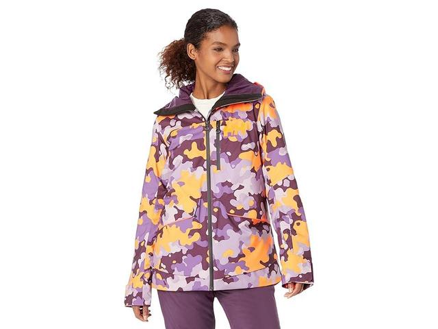 Helly Hansen Powchaser Lifaloft Jacket (Crushed Grape Camo) Women's Coat Product Image