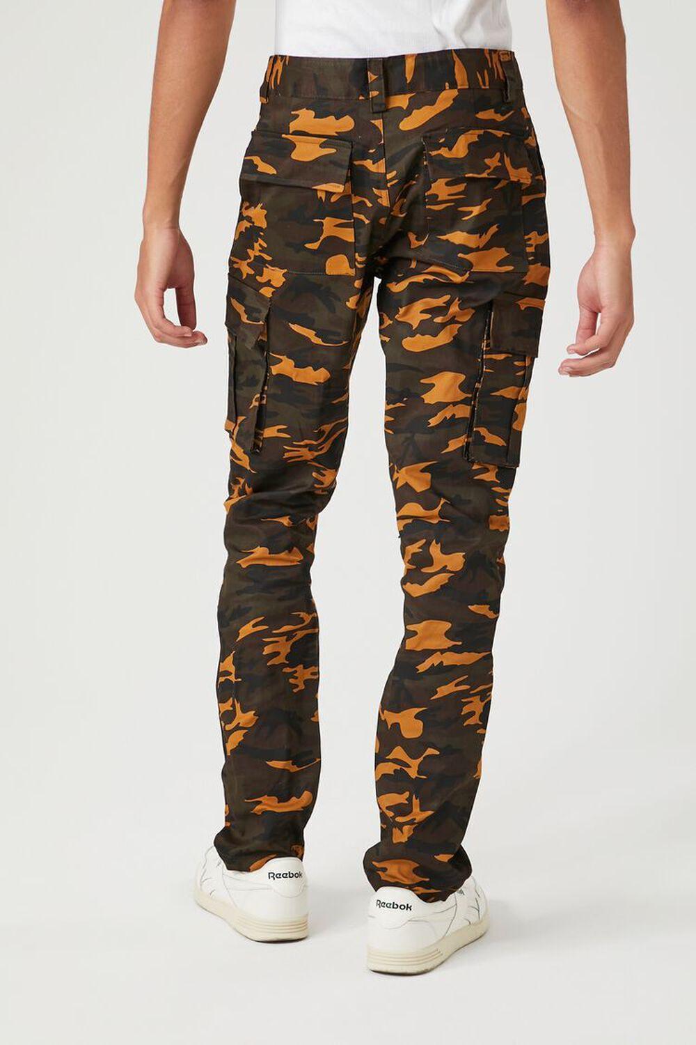 Twill Camo Print Slim-Fit Pants | Forever 21 Product Image