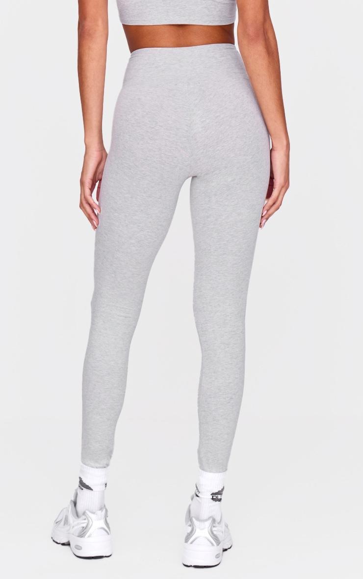 Ash Grey Sculpt Wrap Waist Gym Leggings Product Image