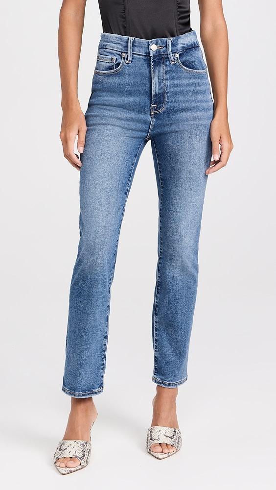 Good American Always Fits Good Legs Straight Jeans | Shopbop Product Image