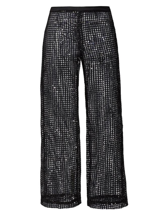 Womens The Blues Sequined Mesh Pants Product Image