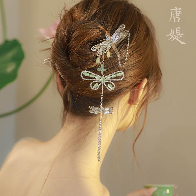 Dragonfly Pendent Alloy Hair Stick Product Image