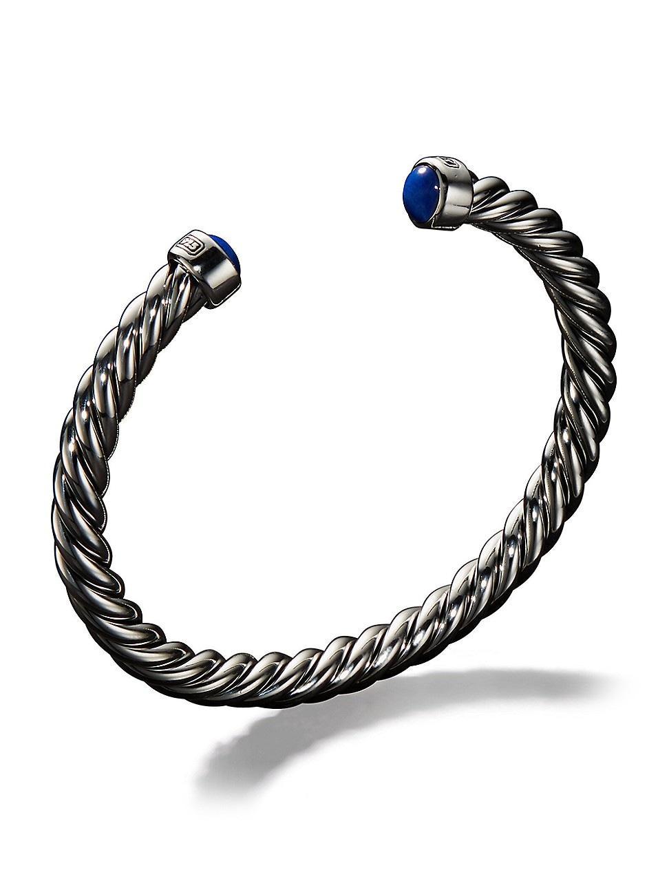 Mens Cable Cuff Bracelet Product Image