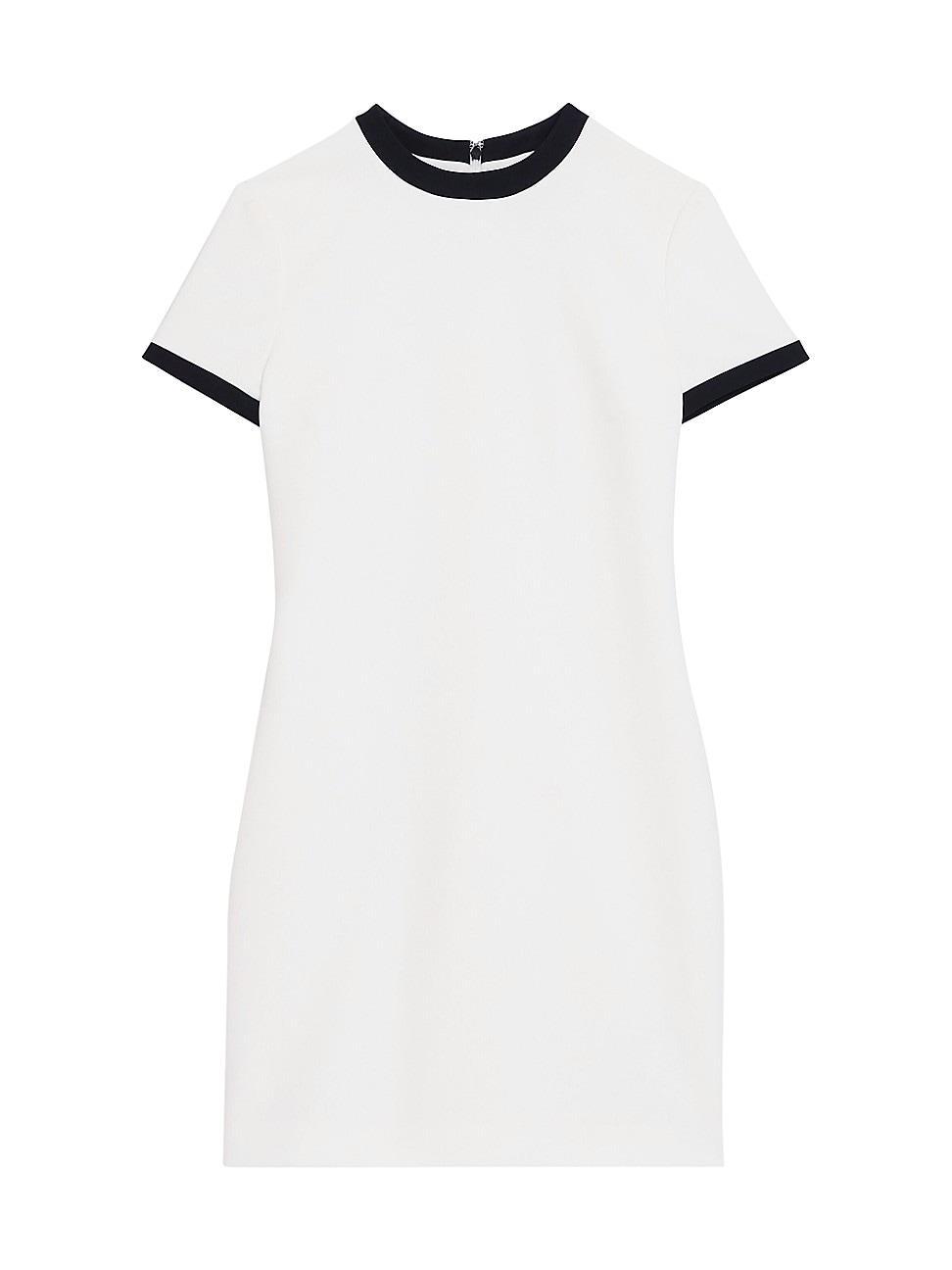 Womens Ringer Crewneck Shift Minidress Product Image