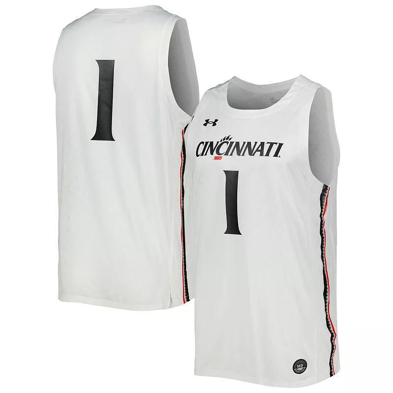 Mens Under Armour #1 Cincinnati Bearcats Team Replica Basketball Jersey Product Image