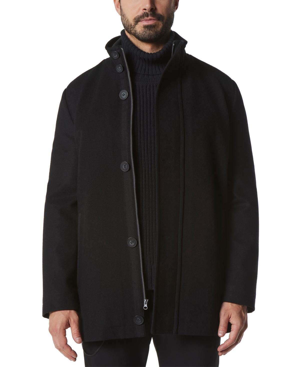 Marc New York Mens Signature Dorsey Zip-Front Wool Blend Car Coat Product Image