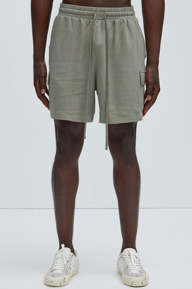 Ashford Linen Shorts - Olive Product Image