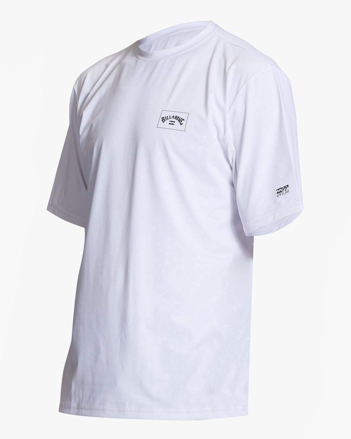 Arch Mesh Loose Fit Upf 50+ Short Sleeve Surf Tee - White Male Product Image