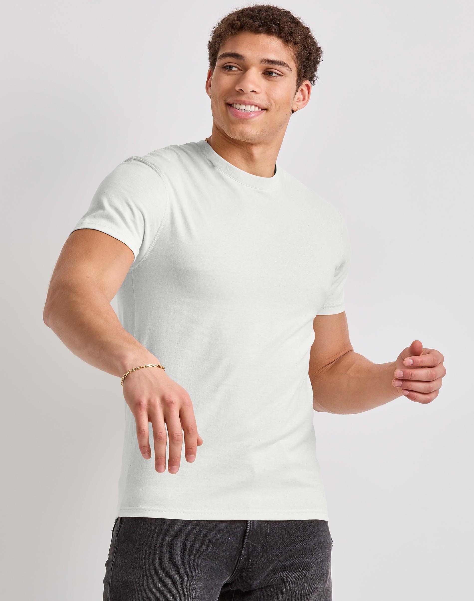 Mens Hanes Originals Cotton Short Sleeve T-shirt Product Image