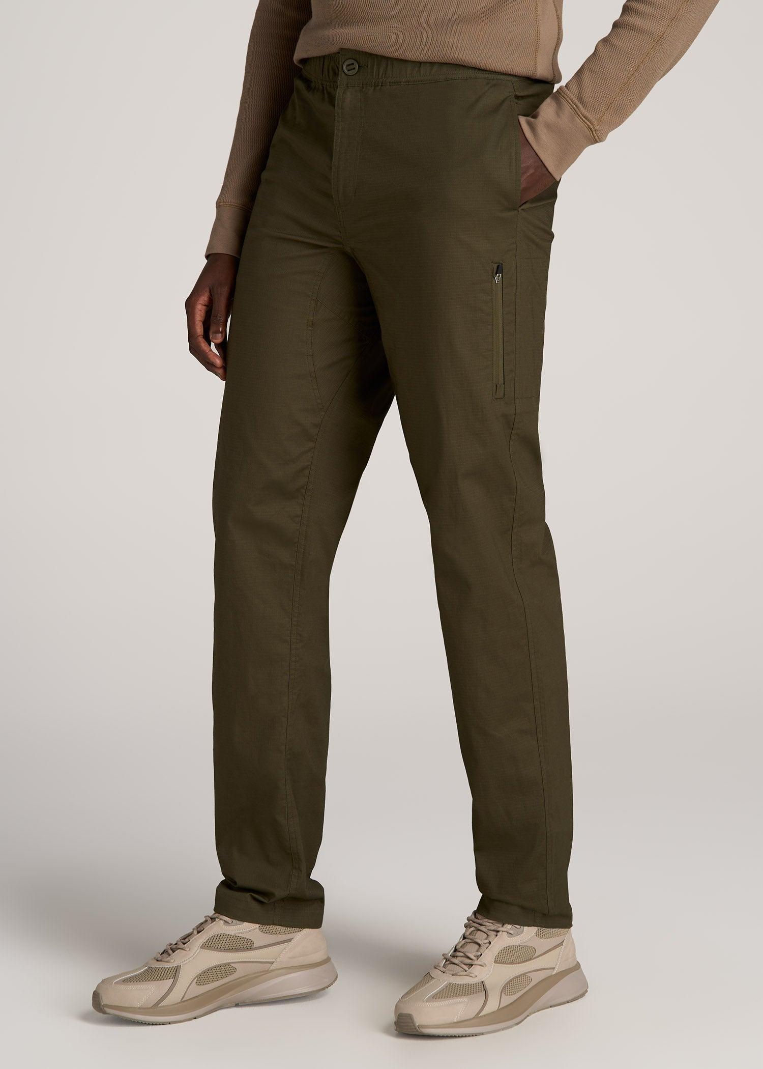 TAPERED-FIT Ripstop Pants for Tall Men in Oregano Product Image