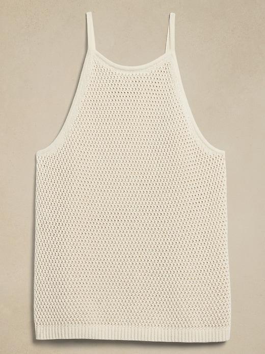 Strappy Open-Stitch Tank Sweater Product Image