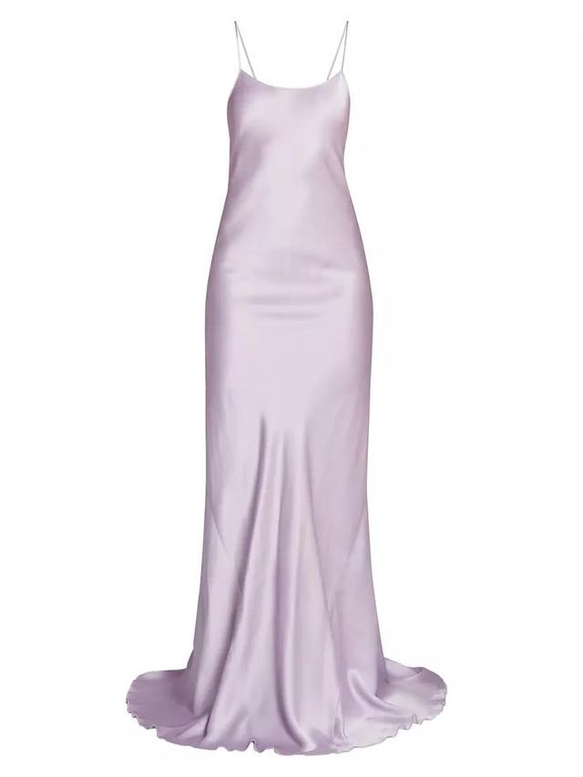 Satin Cami Floor-Length Gown Product Image