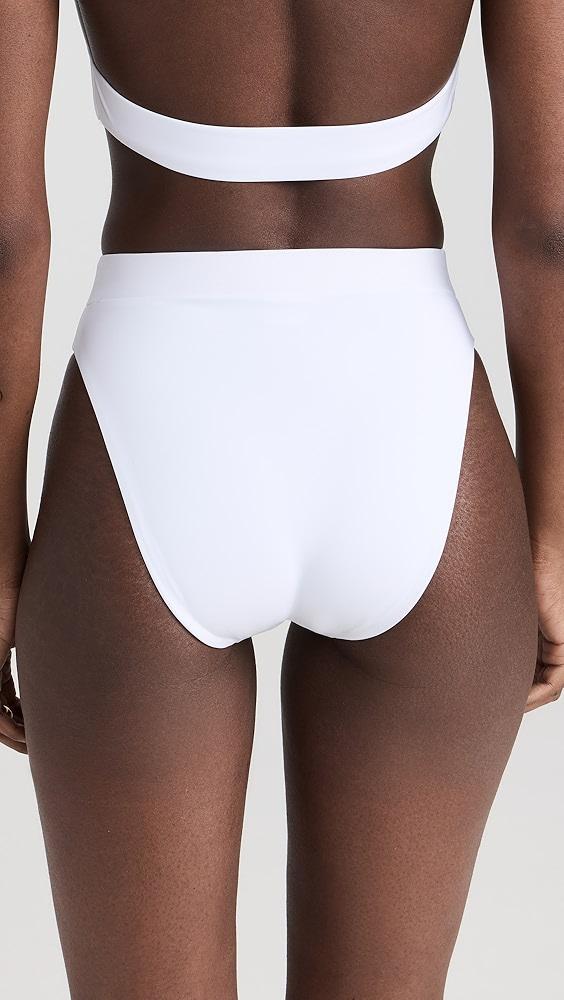 Dur Doux White Shell Bikini Bottoms | Shopbop Product Image