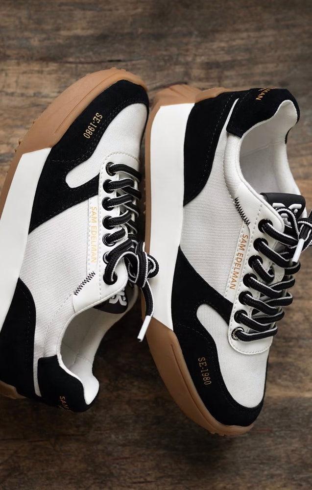 Sam Edelman Layla Sneaker ~ Black/White Product Image