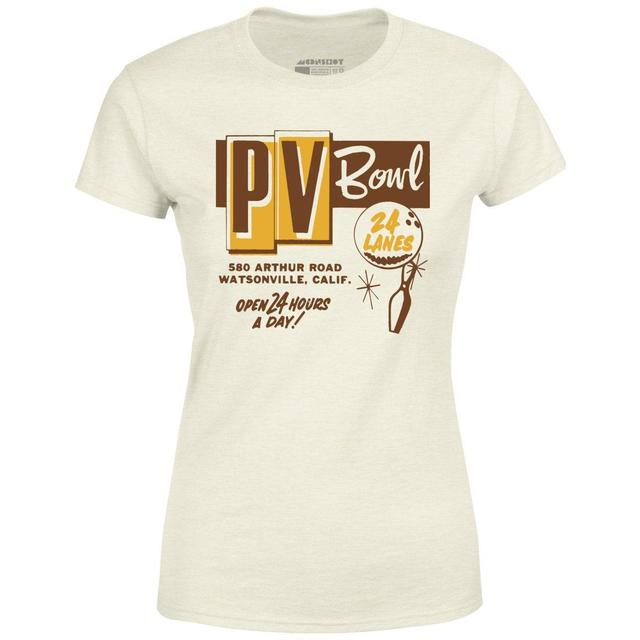 PV Bowl - Watsonville, CA - Vintage Bowling Alley - Women's T-Shirt Female Product Image