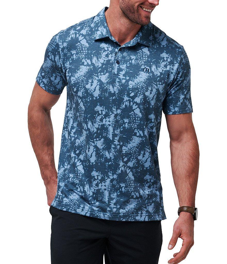 TravisMathew Featherweight Performance Stretch Pineapple Please Short Sleeve Polo Shirt Product Image