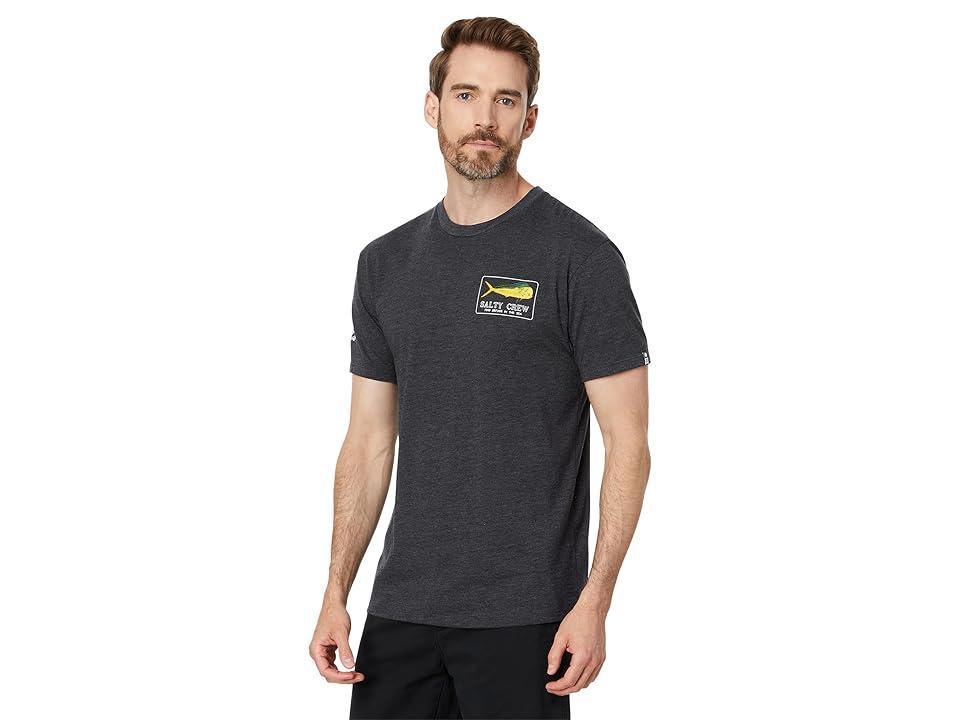 Salty Crew Golden Mahi Premium Short Sleeve Tee (Charcoal Heather) Men's Clothing Product Image