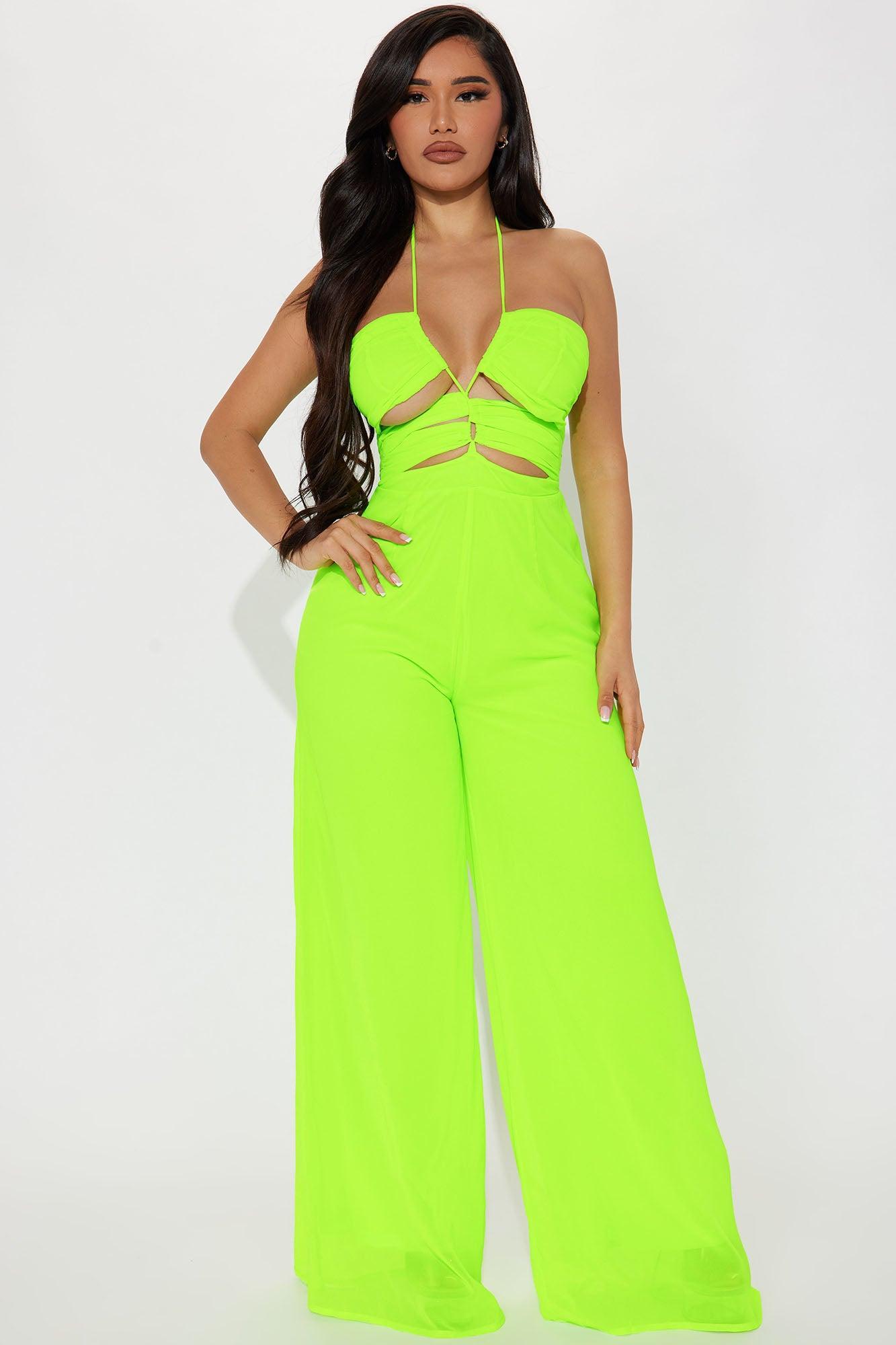 Elia Jumpsuit -Lime Product Image