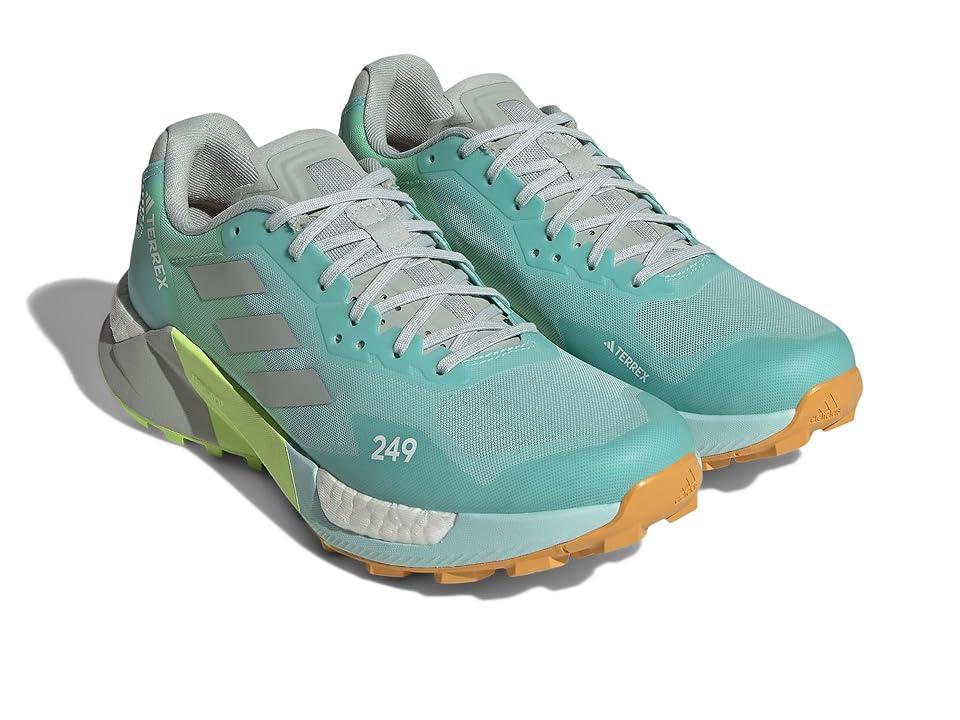 adidas Outdoor Terrex Agravic Ultra (Semi Flash Aqua/Wonder Silver/Lucid Lemon) Women's Shoes Product Image