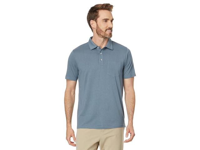 Free Fly Bamboo Heritage Polo (Slate ) Men's Short Sleeve Knit Product Image