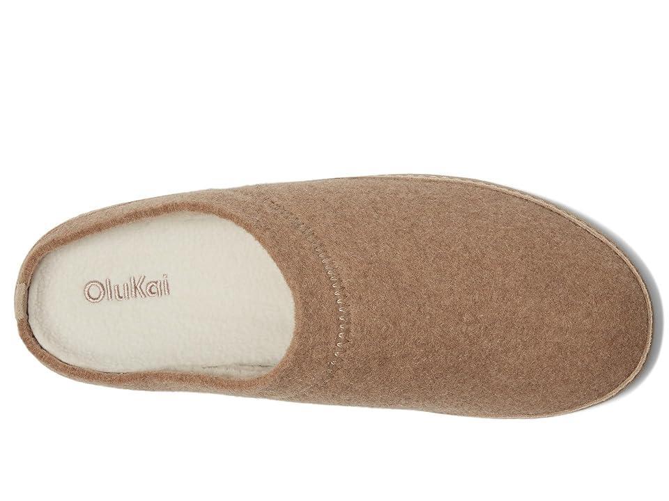 OluKai Hamani Hulu (Oatmeal/Oatmeal) Men's Slippers Product Image