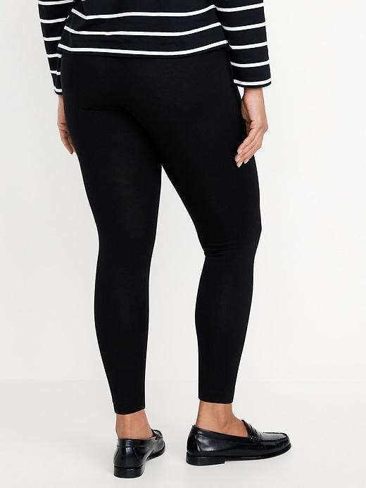 Mid-Rise Jersey Crop Legging Product Image