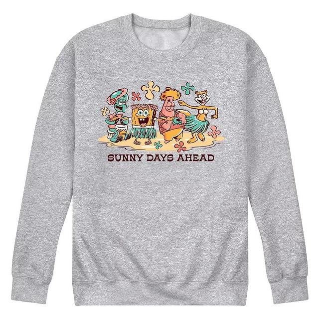 Mens SpongeBob SquarePants Sunny Days Ahead Fleece Sweatshirt Product Image