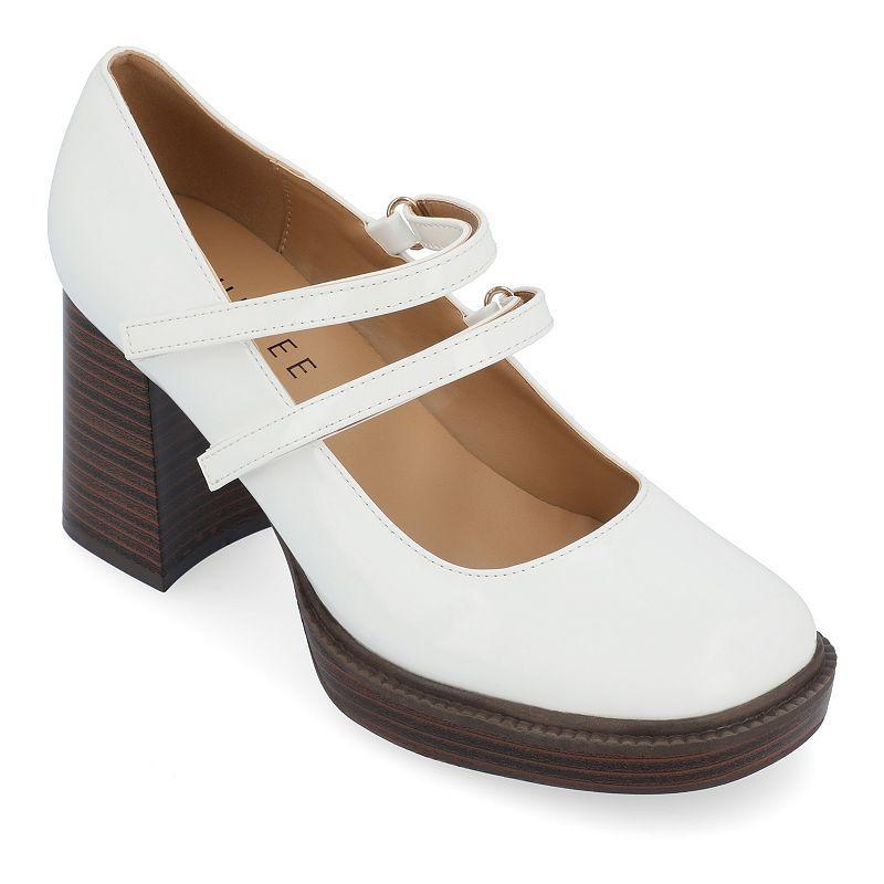 Journee Collection Shasta Womens Tru Comfort Foam Pumps Ivory Product Image