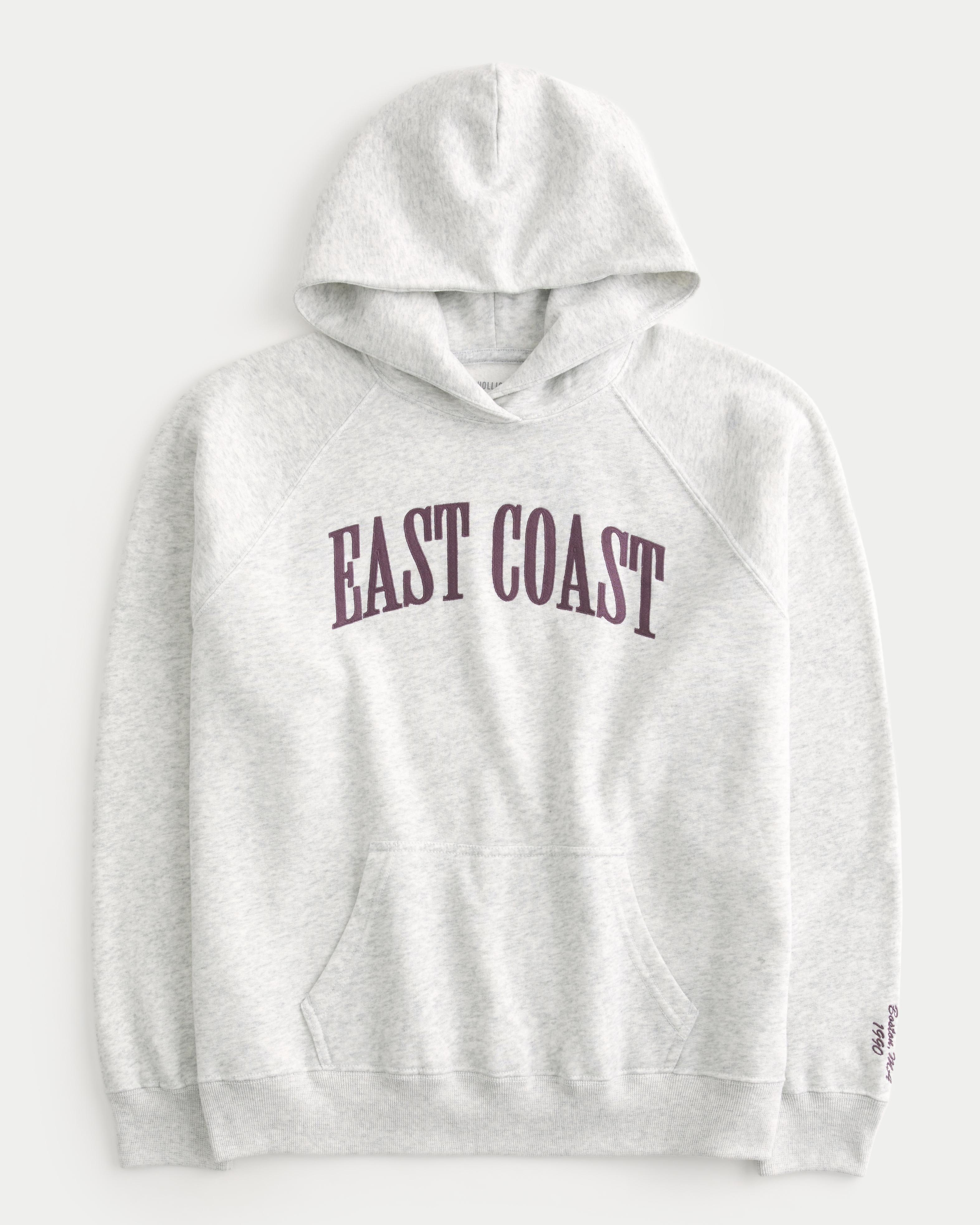 Oversized East Coast Graphic Hoodie Product Image