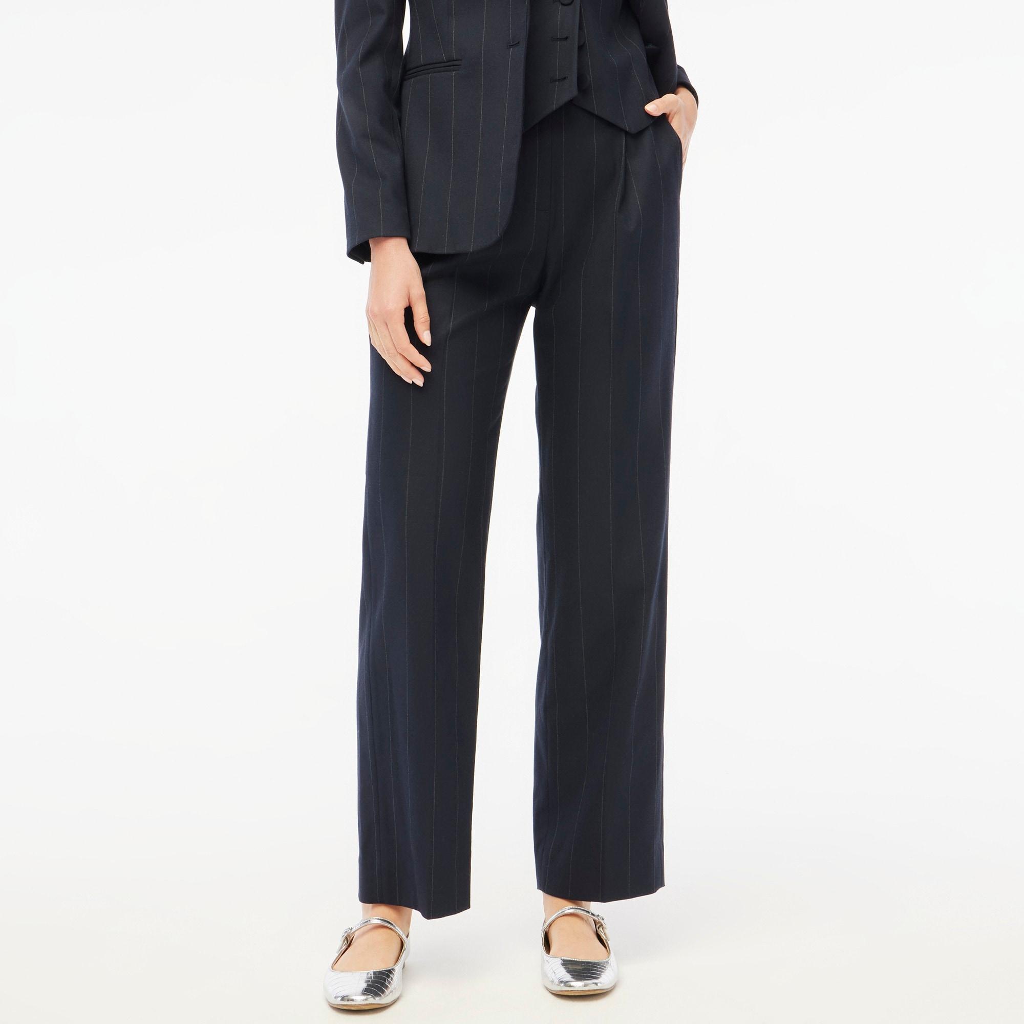 Pinstripe pleated pant Product Image