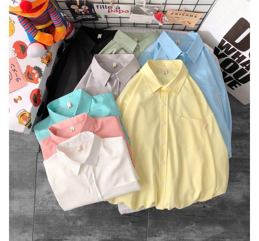 Long-Sleeve Pocketed Shirt Product Image