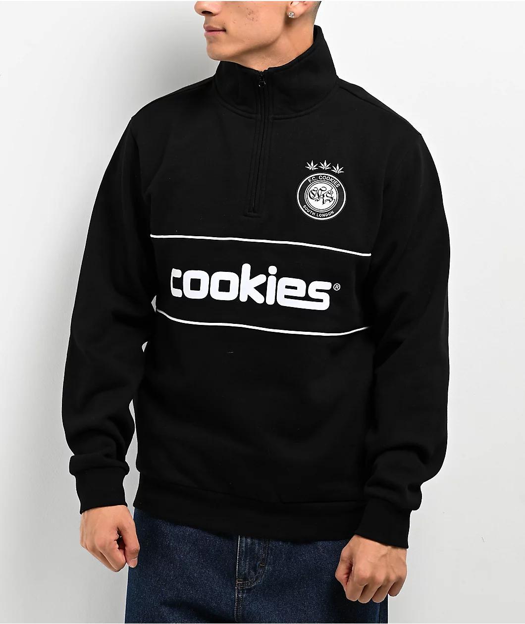 Cookies Hooliganism Black Quarter Zip Sweatshirt product image