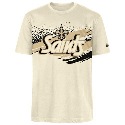 New Era Mens Saints Fitted Short Sleeve T-Shirt - Tan/Multi Product Image